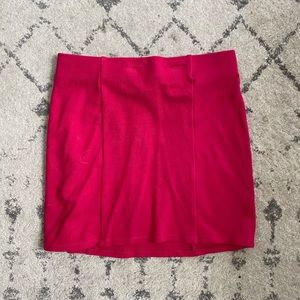 Forever 21 red mini skirt size M